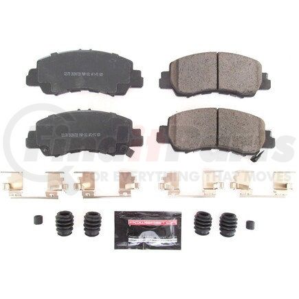 Z232178 by POWERSTOP BRAKES - Z23 EVOLUTION SPORT CARBON-FIBER BRAKE PADS W/ HARDWARE