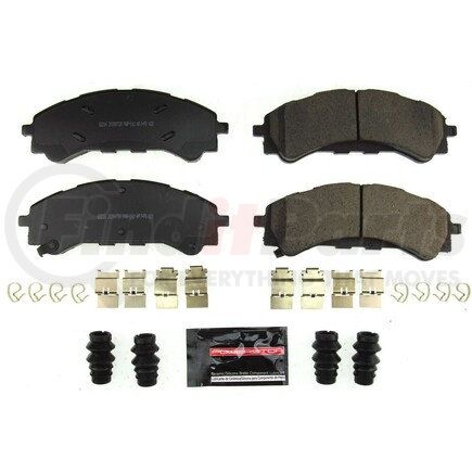 Z232216 by POWERSTOP BRAKES - Z23 EVOLUTION SPORT CARBON-FIBER BRAKE PADS W/ HARDWARE