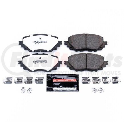 Z261903 by POWERSTOP BRAKES - Z26 STREET PERFORMANCE CARBON-FIBER CERAMIC BRAKE PADS W/ HARDWARE