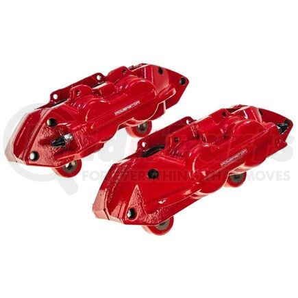 S5520 by POWERSTOP BRAKES - Red Powder Coated Calipers