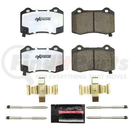 Z26-1053B by POWERSTOP BRAKES - Z26 STREET PERFORMANCE CARBON-FIBER CERAMIC BRAKE PADS W/ HARDWARE