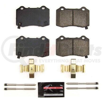 Z23-1053B by POWERSTOP BRAKES - Z23 EVOLUTION SPORT CARBON-FIBER BRAKE PADS W/ HARDWARE