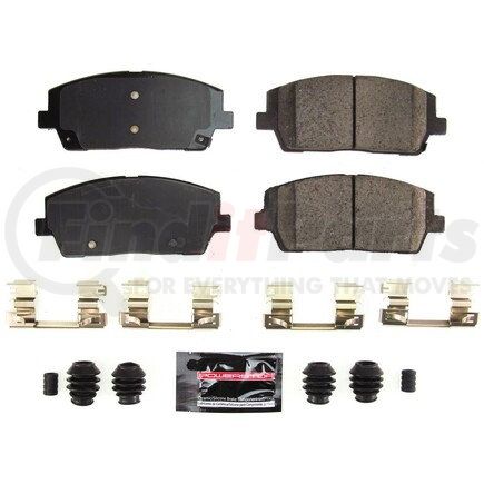 Z23-2215 by POWERSTOP BRAKES - Z23 EVOLUTION SPORT CARBON-FIBER BRAKE PADS W/ HARDWARE