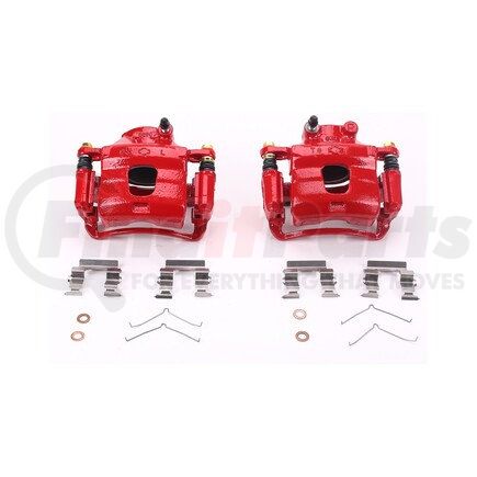 S1218 by POWERSTOP BRAKES - Red Powder Coated Calipers