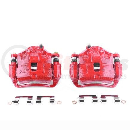 S2998 by POWERSTOP BRAKES - Red Powder Coated Calipers