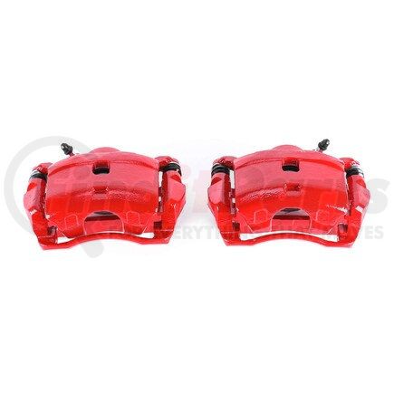 S1446 by POWERSTOP BRAKES - Red Powder Coated Calipers