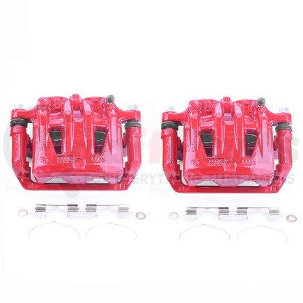 S3106 by POWERSTOP BRAKES - Red Powder Coated Calipers