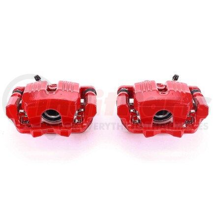 S3190 by POWERSTOP BRAKES - Red Powder Coated Calipers