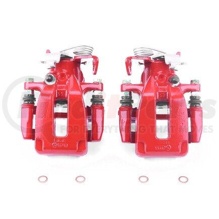 S2720 by POWERSTOP BRAKES - Red Powder Coated Calipers