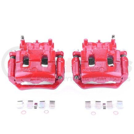 S5026A by POWERSTOP BRAKES - Red Powder Coated Calipers