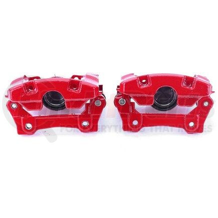 S3312 by POWERSTOP BRAKES - Red Powder Coated Calipers