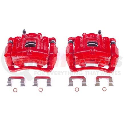 S6462S by POWERSTOP BRAKES - Red Powder Coated Calipers