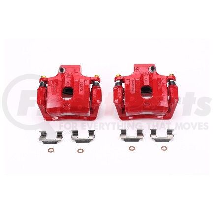 S5058 by POWERSTOP BRAKES - Red Powder Coated Calipers