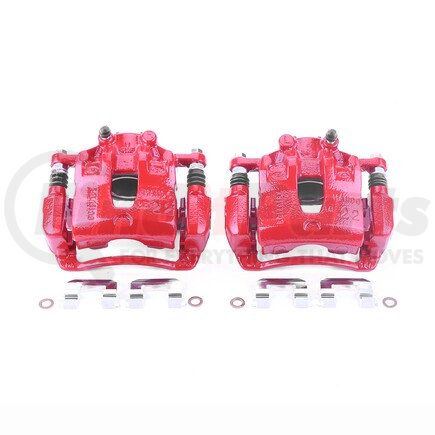 S6794 by POWERSTOP BRAKES - Red Powder Coated Calipers