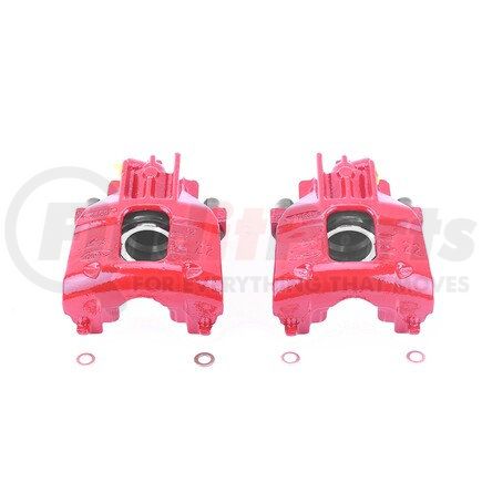 S4794 by POWERSTOP BRAKES - Red Powder Coated Calipers