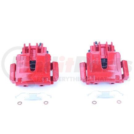 S4830 by POWERSTOP BRAKES - Red Powder Coated Calipers