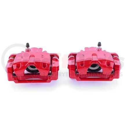 S4904 by POWERSTOP BRAKES - Red Powder Coated Calipers