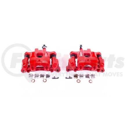 S2620 by POWERSTOP BRAKES - Red Powder Coated Calipers