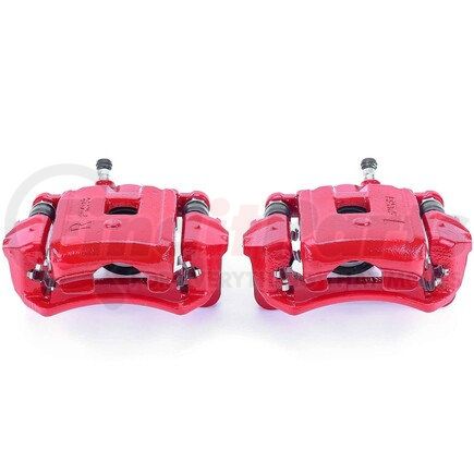 S2630 by POWERSTOP BRAKES - Red Powder Coated Calipers