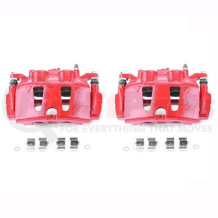S5402 by POWERSTOP BRAKES - Red Powder Coated Calipers