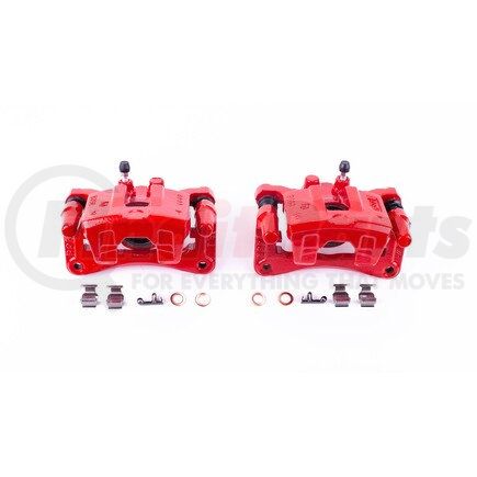 S5104 by POWERSTOP BRAKES - Red Powder Coated Calipers