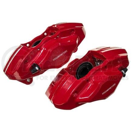 S3780 by POWERSTOP BRAKES - Red Powder Coated Calipers