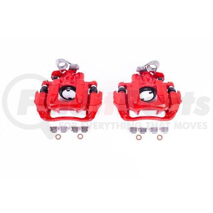 S5212 by POWERSTOP BRAKES - Red Powder Coated Calipers