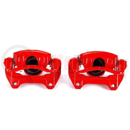 S5270 by POWERSTOP BRAKES - Red Powder Coated Calipers