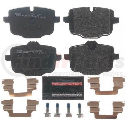 ESP1436 by POWERSTOP BRAKES - Euro-Stop® ECE-R90 Disc Brake Pad Set - with Hardware