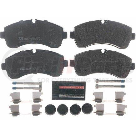 ESP0553 by POWERSTOP BRAKES - Euro-Stop® ECE-R90 Disc Brake Pad Set - with Hardware