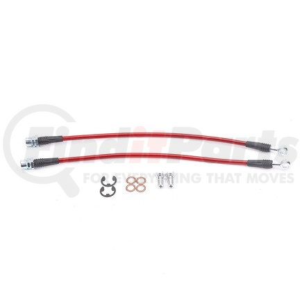 BH00006 by POWERSTOP BRAKES - Brake Hose Line Kit - Performance, Front, Braided, Stainless Steel