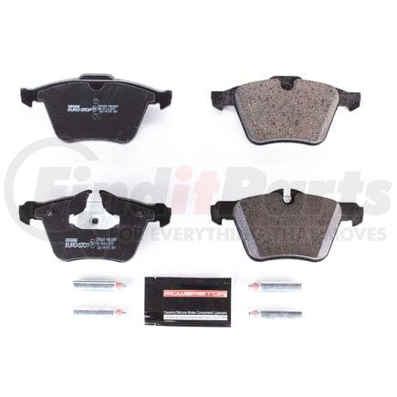 ESP0689 by POWERSTOP BRAKES - Euro-Stop® ECE-R90 Disc Brake Pad Set - with Hardware