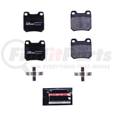 ESP0738 by POWERSTOP BRAKES - Euro-Stop® ECE-R90 Disc Brake Pad Set - with Hardware