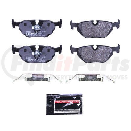 ESP0751 by POWERSTOP BRAKES - Euro-Stop® ECE-R90 Disc Brake Pad Set - with Hardware