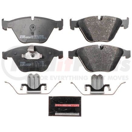 ESP1560 by POWERSTOP BRAKES - Euro-Stop® ECE-R90 Disc Brake Pad Set - with Hardware