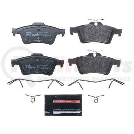 ESP1576 by POWERSTOP BRAKES - Euro-Stop® ECE-R90 Disc Brake Pad Set - with Hardware