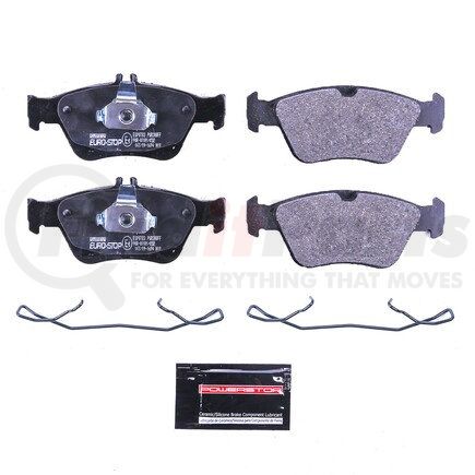 ESP0783 by POWERSTOP BRAKES - Euro-Stop® ECE-R90 Disc Brake Pad Set - with Hardware