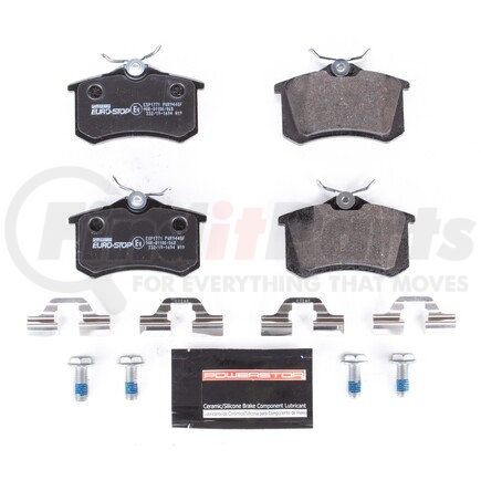 ESP1771 by POWERSTOP BRAKES - Euro-Stop® ECE-R90 Disc Brake Pad Set - with Hardware