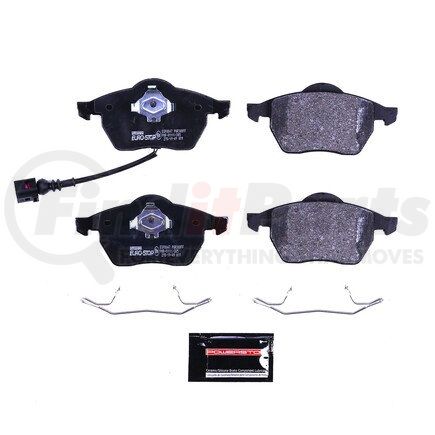 ESP0847 by POWERSTOP BRAKES - Euro-Stop® ECE-R90 Disc Brake Pad Set - with Hardware