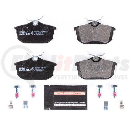 ESP1827 by POWERSTOP BRAKES - Euro-Stop® ECE-R90 Disc Brake Pad Set - with Hardware