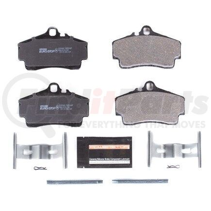 ESP1848 by POWERSTOP BRAKES - Euro-Stop® ECE-R90 Disc Brake Pad Set - with Hardware