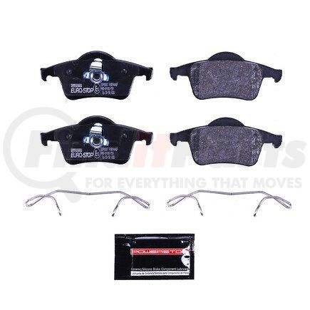 ESP0887 by POWERSTOP BRAKES - Euro-Stop® ECE-R90 Disc Brake Pad Set - with Hardware