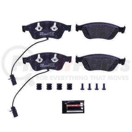 ESP0921 by POWERSTOP BRAKES - Euro-Stop® ECE-R90 Disc Brake Pad Set - with Hardware