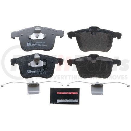 ESP0943 by POWERSTOP BRAKES - Euro-Stop® ECE-R90 Disc Brake Pad Set - with Hardware