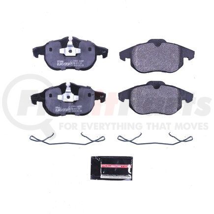 ESP0931 by POWERSTOP BRAKES - Euro-Stop® ECE-R90 Disc Brake Pad Set - with Hardware