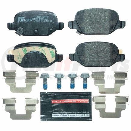 ESP2075 by POWERSTOP BRAKES - Euro-Stop® ECE-R90 Disc Brake Pad Set - with Hardware