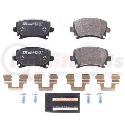 ESP1060 by POWERSTOP BRAKES - Euro-Stop® ECE-R90 Disc Brake Pad Set - with Hardware