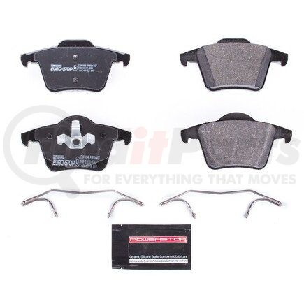 ESP1080 by POWERSTOP BRAKES - Euro-Stop® ECE-R90 Disc Brake Pad Set - with Hardware