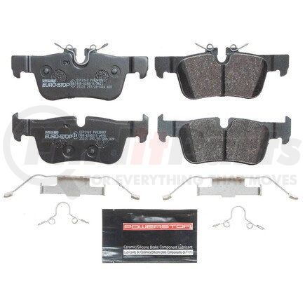 ESP2168 by POWERSTOP BRAKES - Euro-Stop® ECE-R90 Disc Brake Pad Set - with Hardware