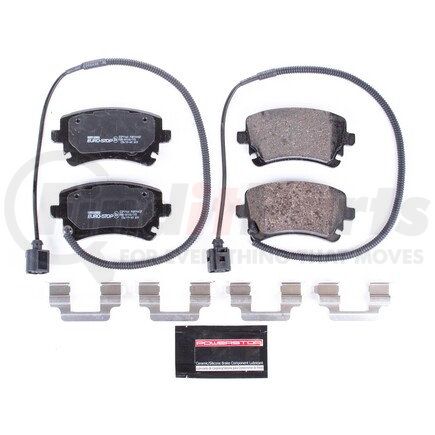 ESP1164 by POWERSTOP BRAKES - Euro-Stop® ECE-R90 Disc Brake Pad Set - with Hardware